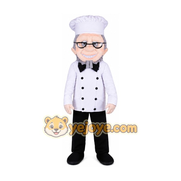 Chef Mascot Costume for Adults Custom Logo Party Character Suit