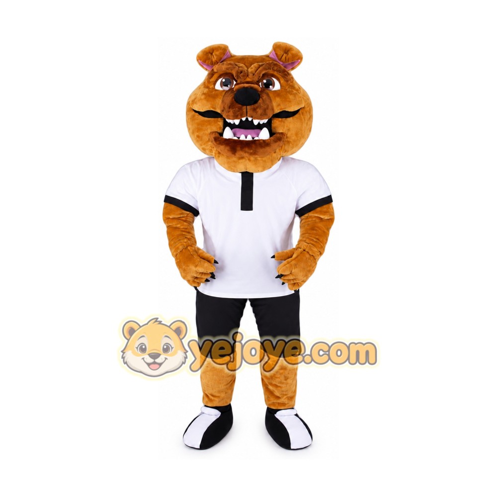 Bulldog Mascot Costume for Adults Custom Logo Party Character Suit