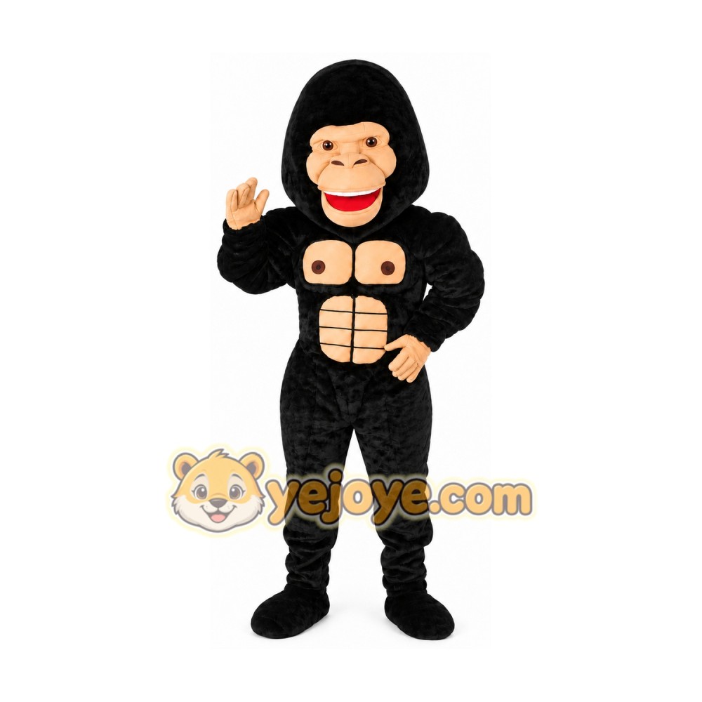 Gorilla Mascot Costume for Adults Custom Logo Party Character Suit Gorilla Mascot Costume for Adults Custom Logo Party Character Suit