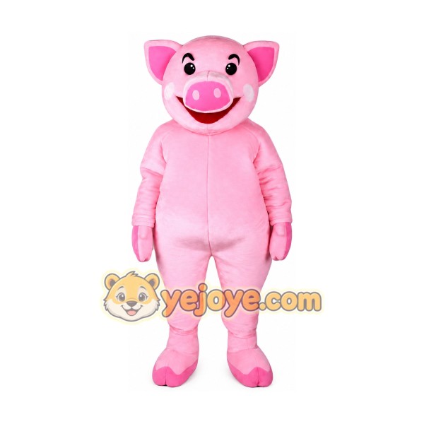 Pig Mascot Costume for Adults Custom Logo Party Character Suit