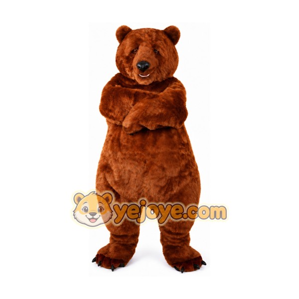Bear Mascot Costume for Adults Custom Logo Party Character Suit