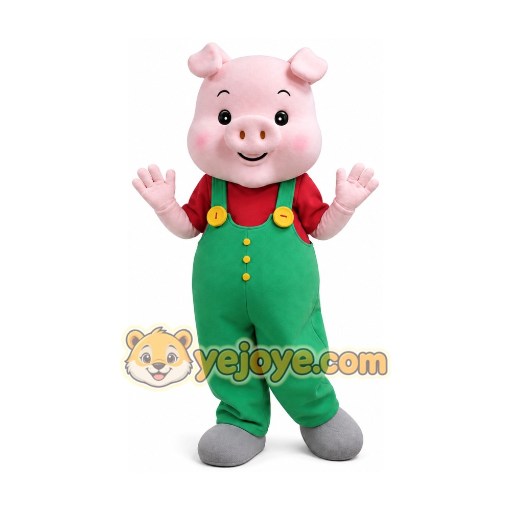 Pig Mascot Costume for Adults Custom Logo Party Character Suit