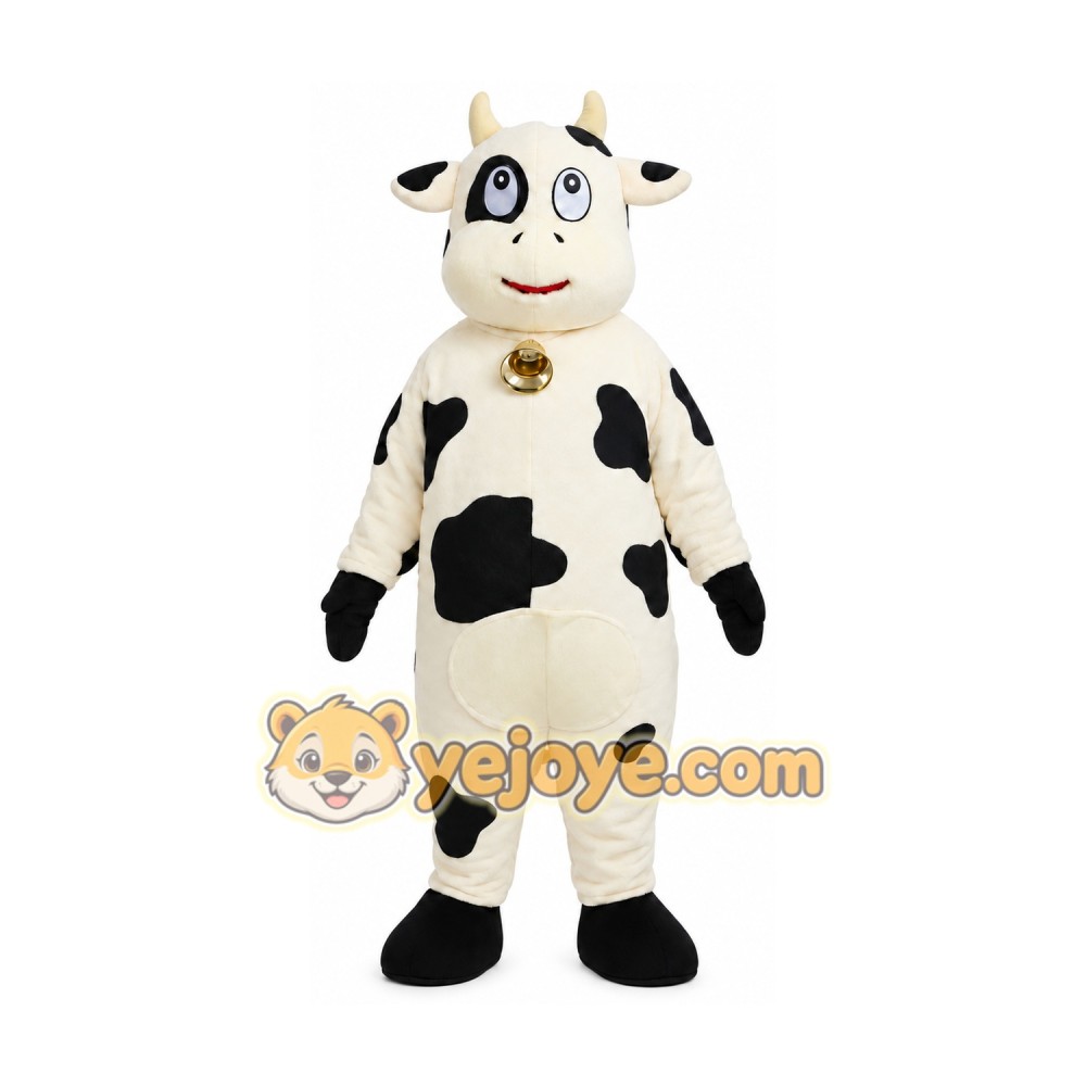 Cow Mascot Costume for Adults Custom Logo Party Character Suit