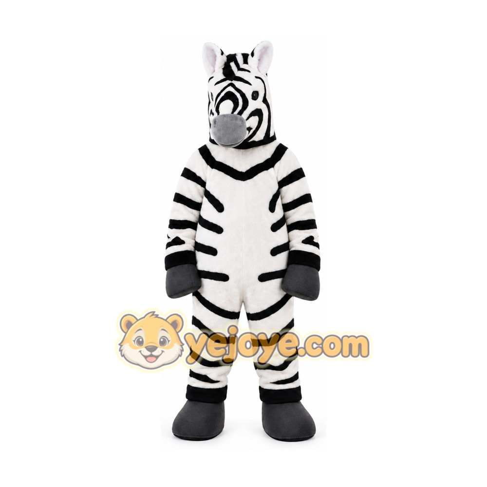 Zebra Mascot Costume for Adults Custom Logo Party Character Suit Zebra Mascot Costume for Adults Custom Logo Party Character Suit