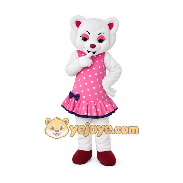 Bear Mascot Costume for Adults Custom Logo Party Character Suit