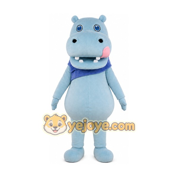 Hippo Mascot Costume for Adults Custom Logo Party Character Suit