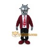 Zombie in Suit Mascot Costume for Adults Custom Logo Party Character Suit