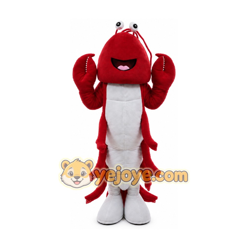 Lobster Mascot Costume for Adults Custom Logo Party Character Suit