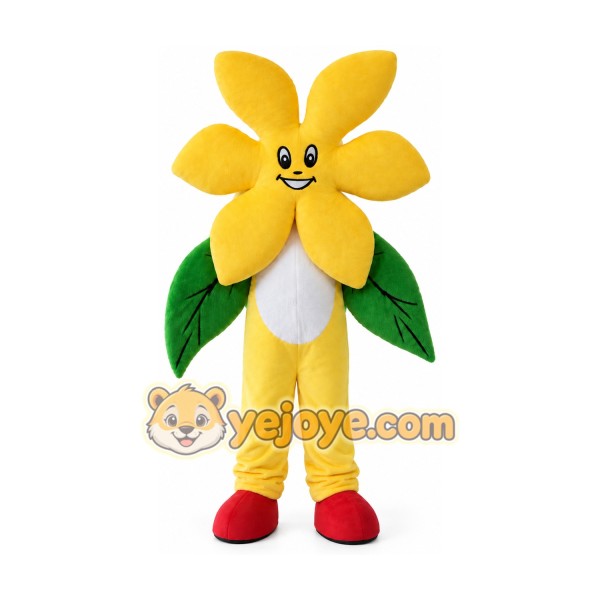 Flower Mascot Costume for Adults Custom Logo Party Character Suit
