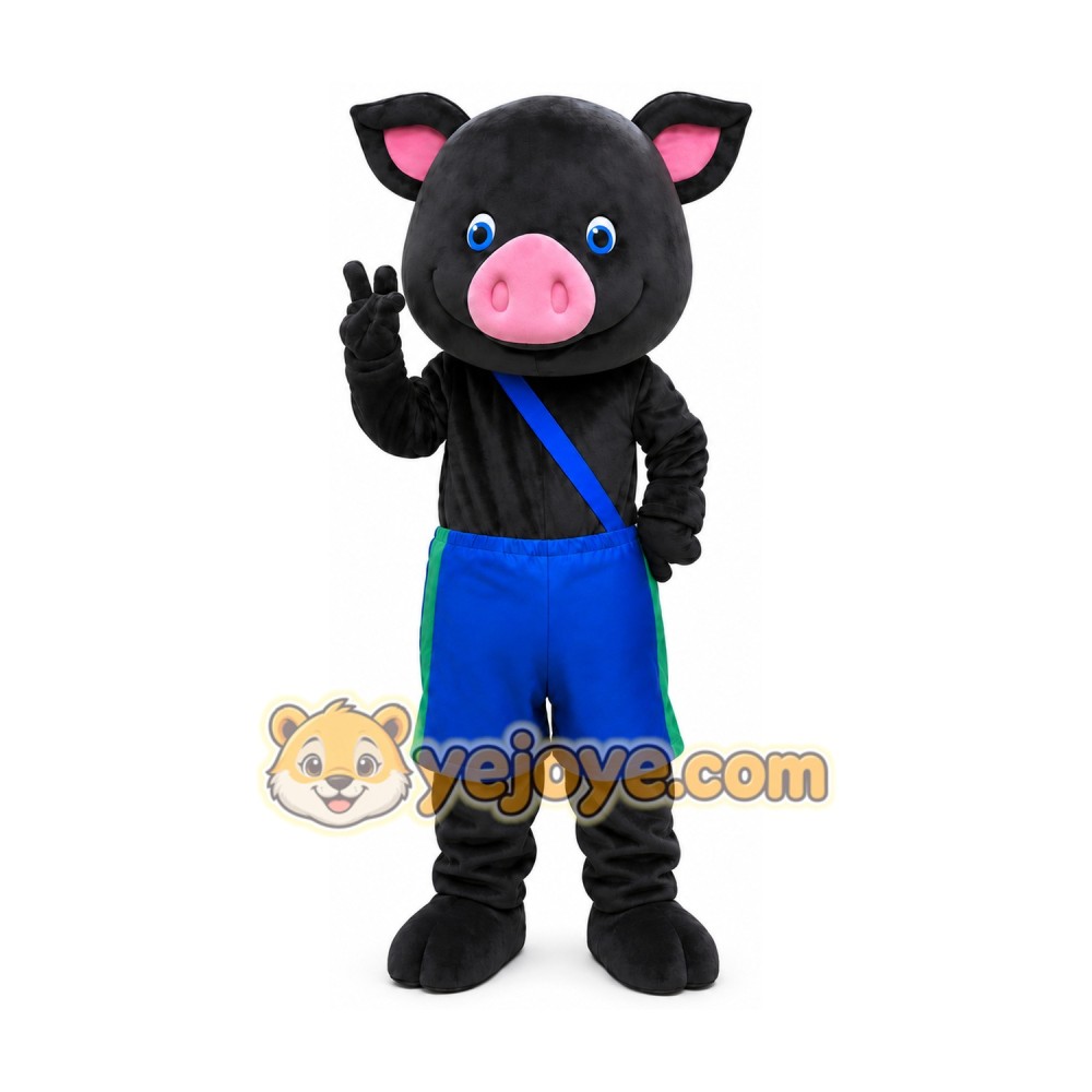 Pig Mascot Costume for Adults Custom Logo Party Character Suit