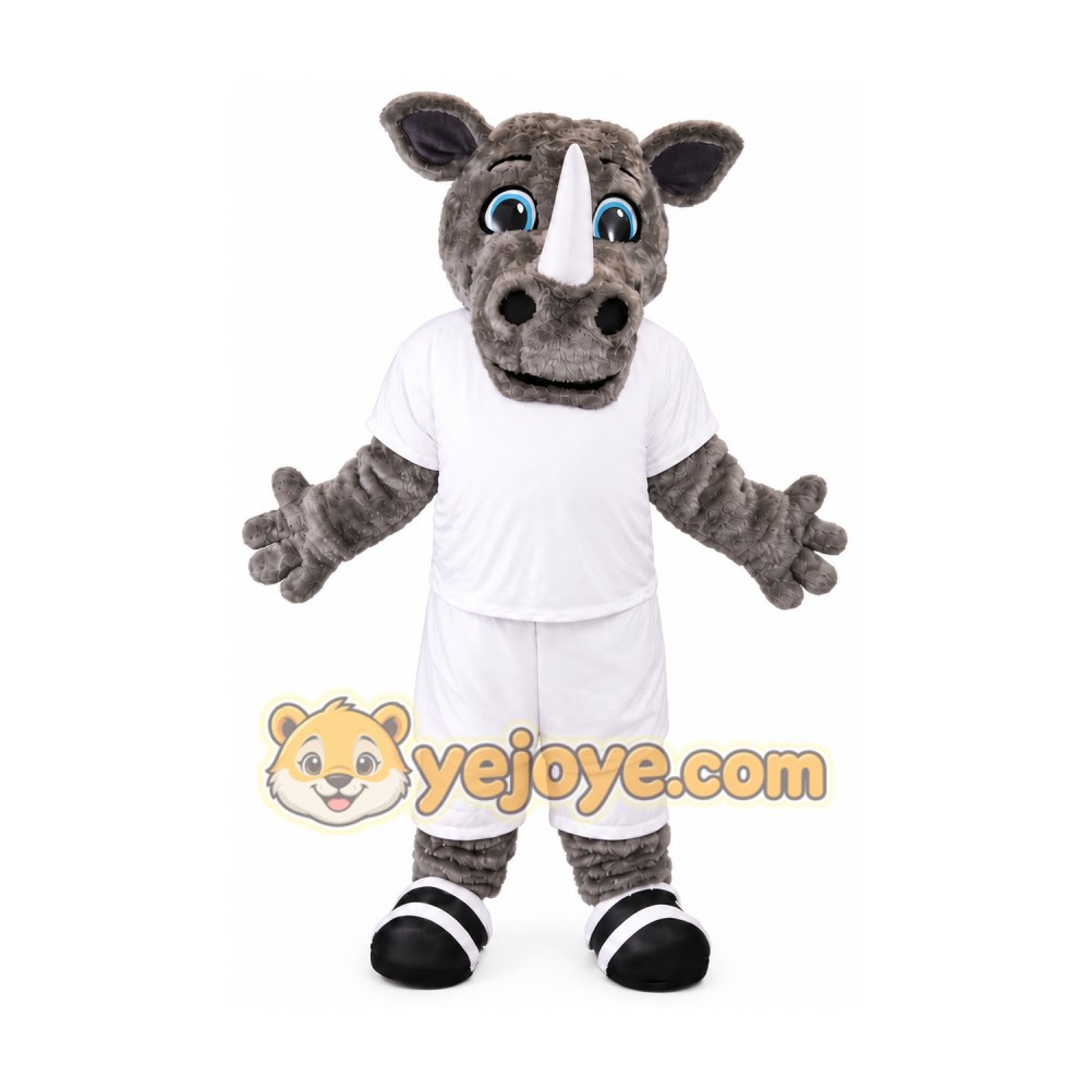 Rhino Mascot Costume for Adults Custom Logo Party Character Suit