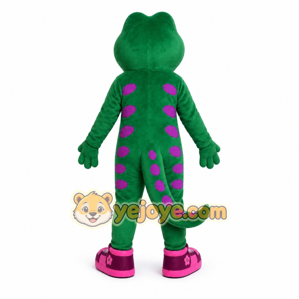 Green Reptile Mascot Costume for Adults Custom Logo Party Character Suit Green Reptile Mascot Costume for Adults Custom Logo Party Character Suit