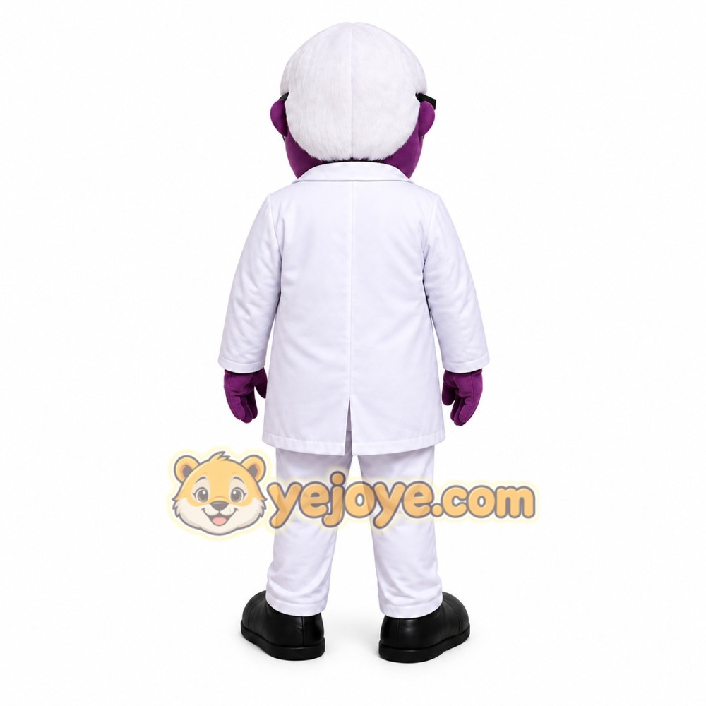 White Haired Character in White Suit Mascot Costume for Adults Custom Logo Party Character Suit White Haired Character in White Suit Mascot Costume for Adults Custom Logo Party Character Suit