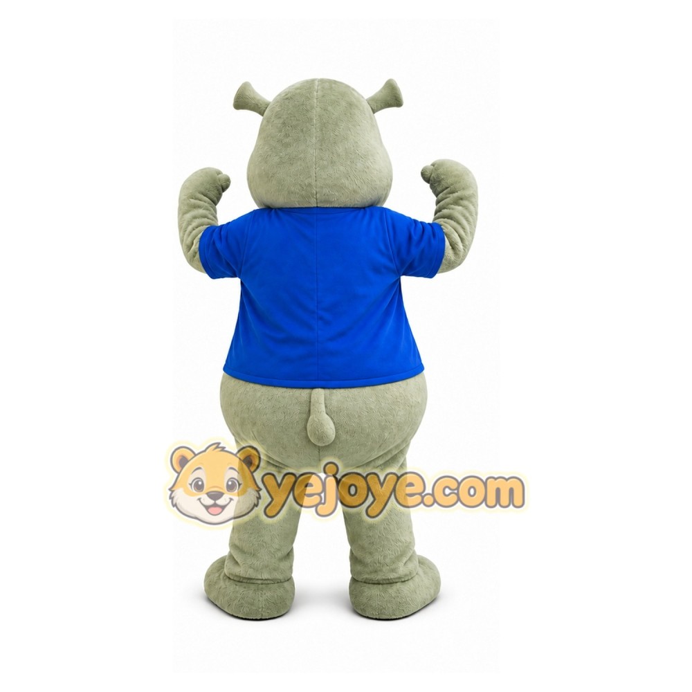 Hippo Mascot Costume for Adults Custom Logo Party Character Suit