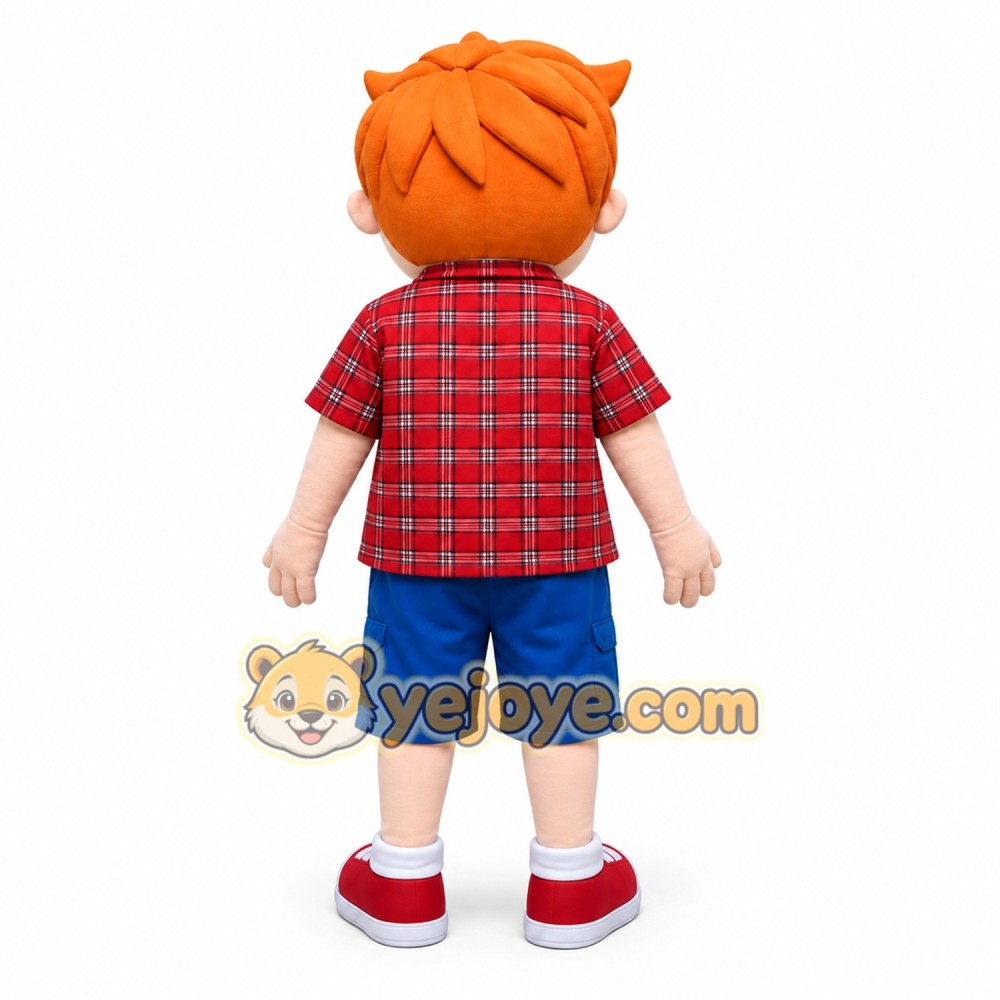 Boy Mascot Costume for Adults Custom Logo Party Character Suit Boy Mascot Costume for Adults Custom Logo Party Character Suit