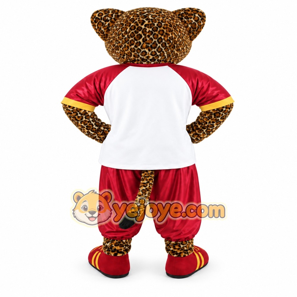 Leopard Mascot Costume for Adults Custom Logo Party Character Suit