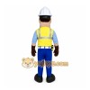 Worker Mascot Costume for Adults Custom Logo Party Character Suit Worker Mascot Costume for Adults Custom Logo Party Character Suit