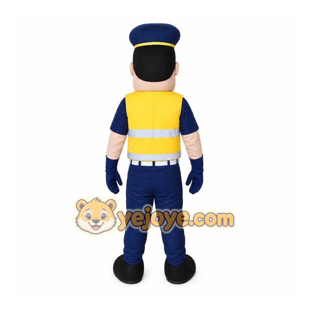 Police Officer Mascot Costume for Adults Custom Logo Party Character Suit