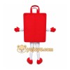 Red Shopping Bag Mascot Costume for Adults Custom Logo Party Character Suit