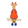 Giraffe in Orange Dress Mascot Costume for Adults Custom Logo Party Character Suit Giraffe in Orange Dress Mascot Costume for Adults Custom Logo Party Character Suit