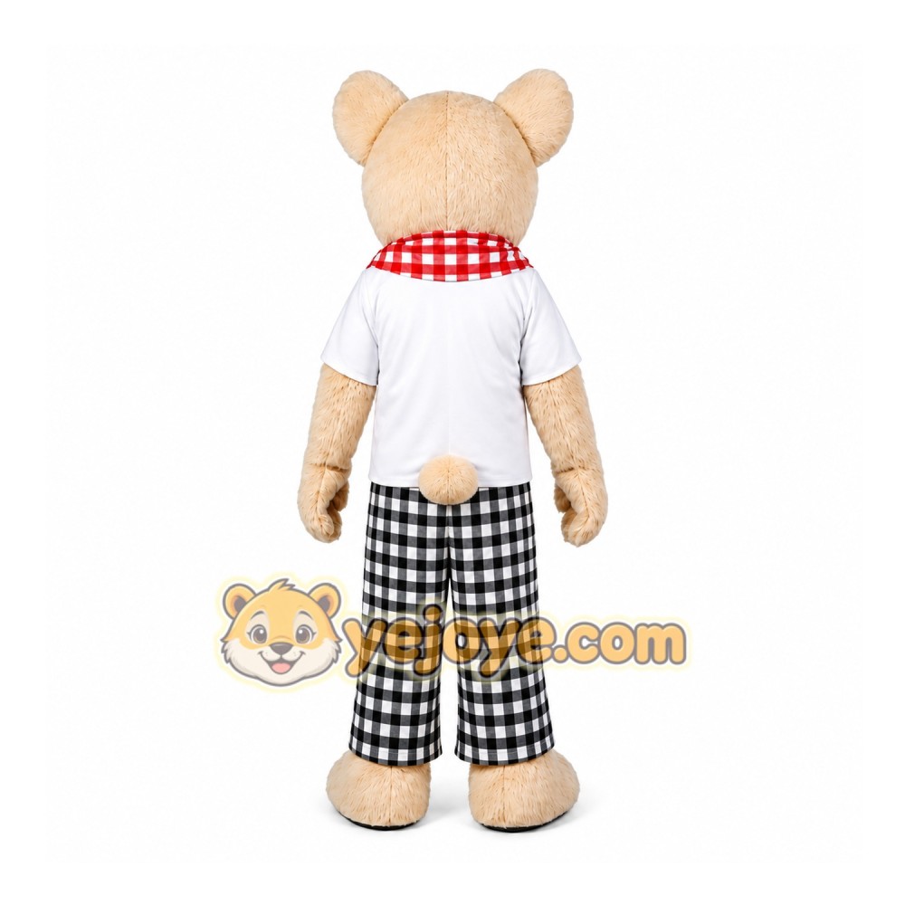 Bear Mascot Costume for Adults Custom Logo Party Character Suit