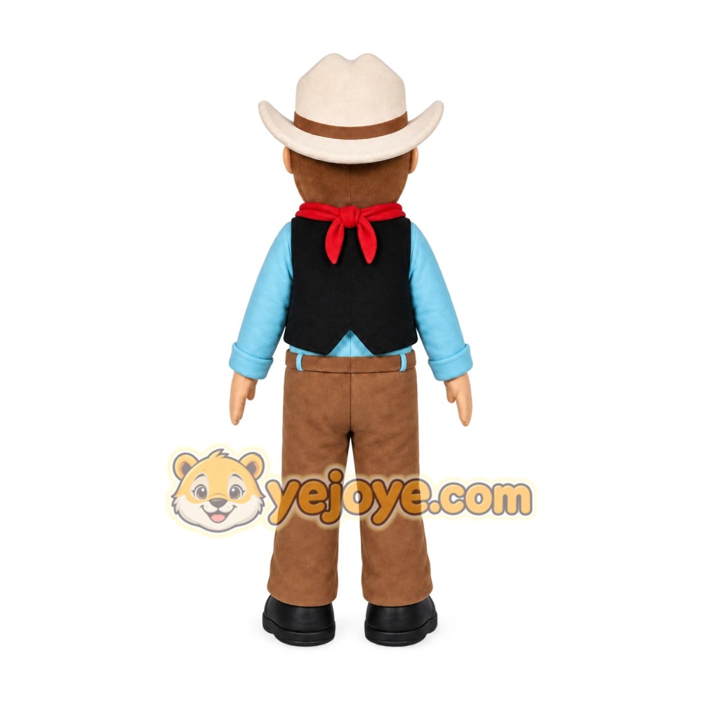 Cowboy Mascot Costume for Adults Custom Logo Party Character Suit Cowboy Mascot Costume for Adults Custom Logo Party Character Suit