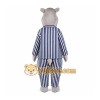 Hippo Mascot Costume for Adults Custom Logo Party Character Suit