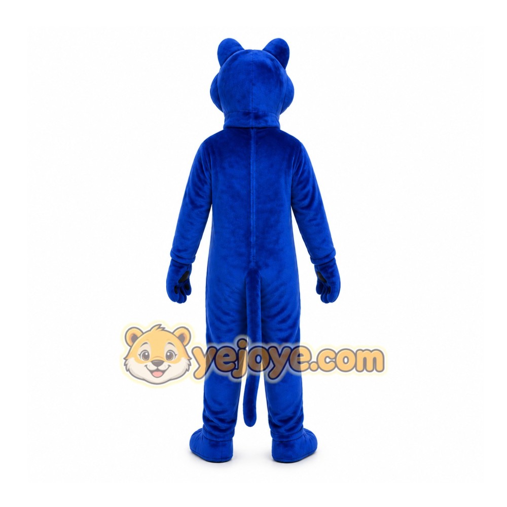 Blue Panther Mascot Costume for Adults Custom Logo Party Character Suit