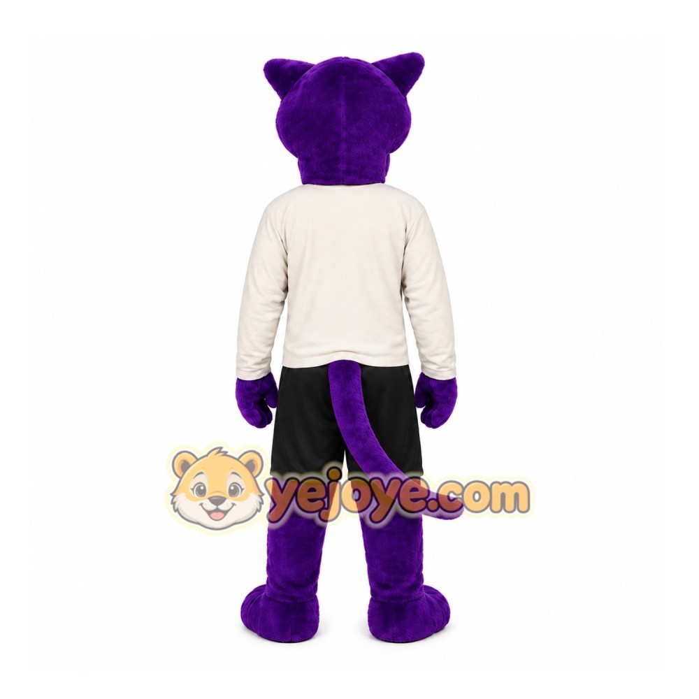 Purple Panther Mascot Costume for Adults Custom Logo Party Character Suit Purple Panther Mascot Costume for Adults Custom Logo Party Character Suit