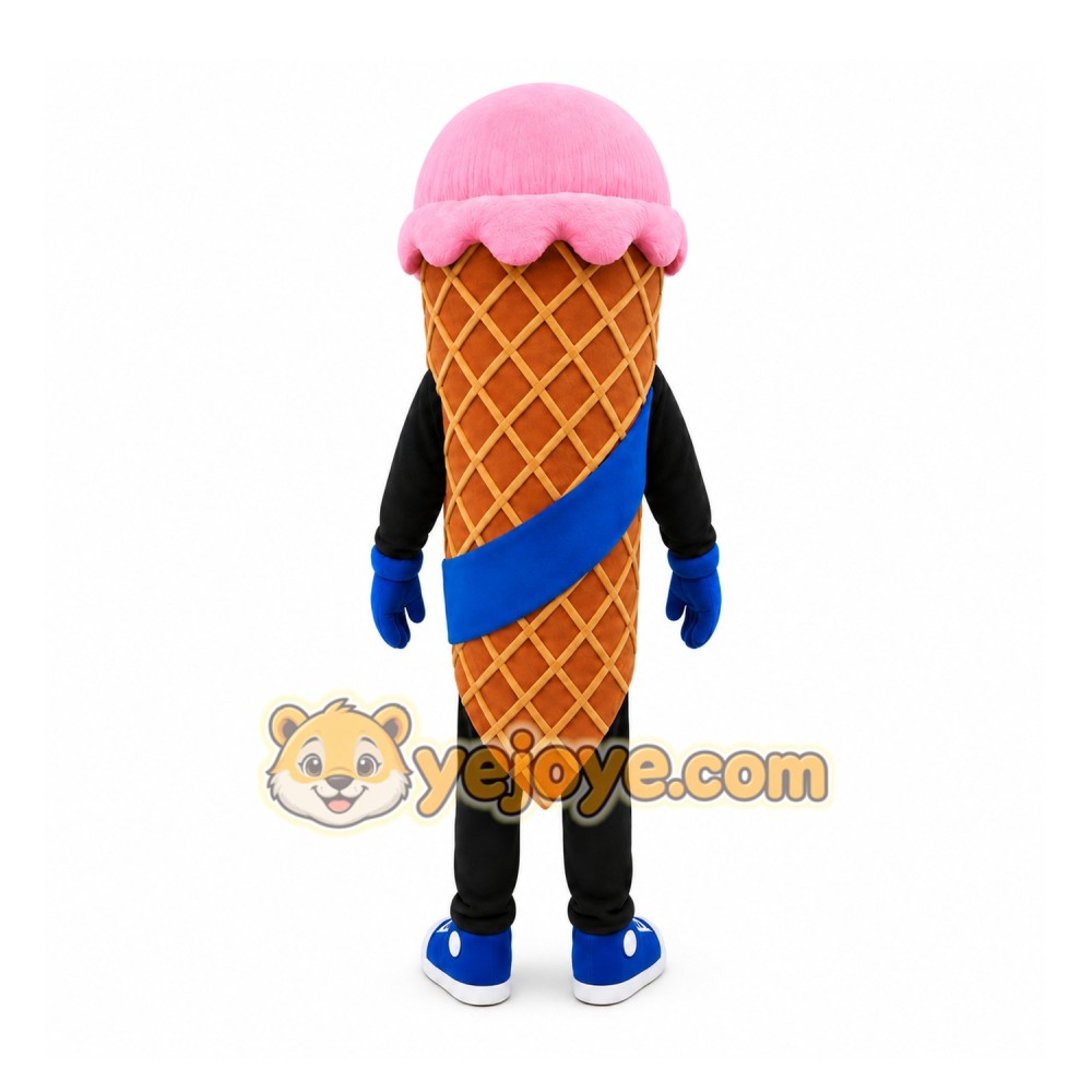 Ice Cream Mascot Costume for Adults Custom Logo Party Character Suit Ice Cream Mascot Costume for Adults Custom Logo Party Character Suit