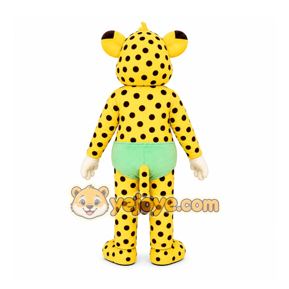 Leopard Mascot Costume for Adults Custom Logo Party Character Suit