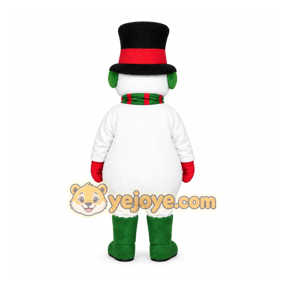 Snowman Mascot Costume for Adults Custom Logo Party Character Suit