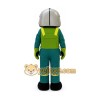 Cartoon Character in Green Uniform Mascot Costume for Adults Custom Logo Party Character Suit