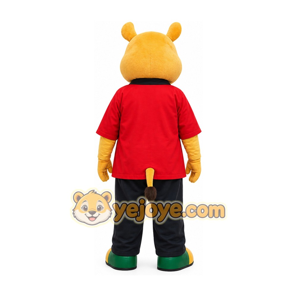 Yellow Rhinoceros Mascot Costume for Adults Custom Logo Party Character Suit