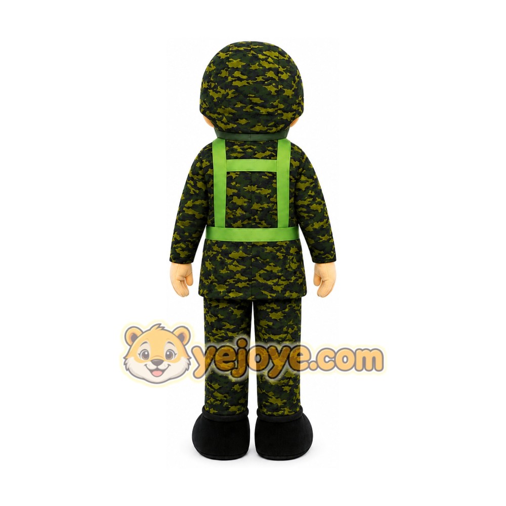 Soldier Mascot Costume for Adults Custom Logo Party Character Suit Soldier Mascot Costume for Adults Custom Logo Party Character Suit