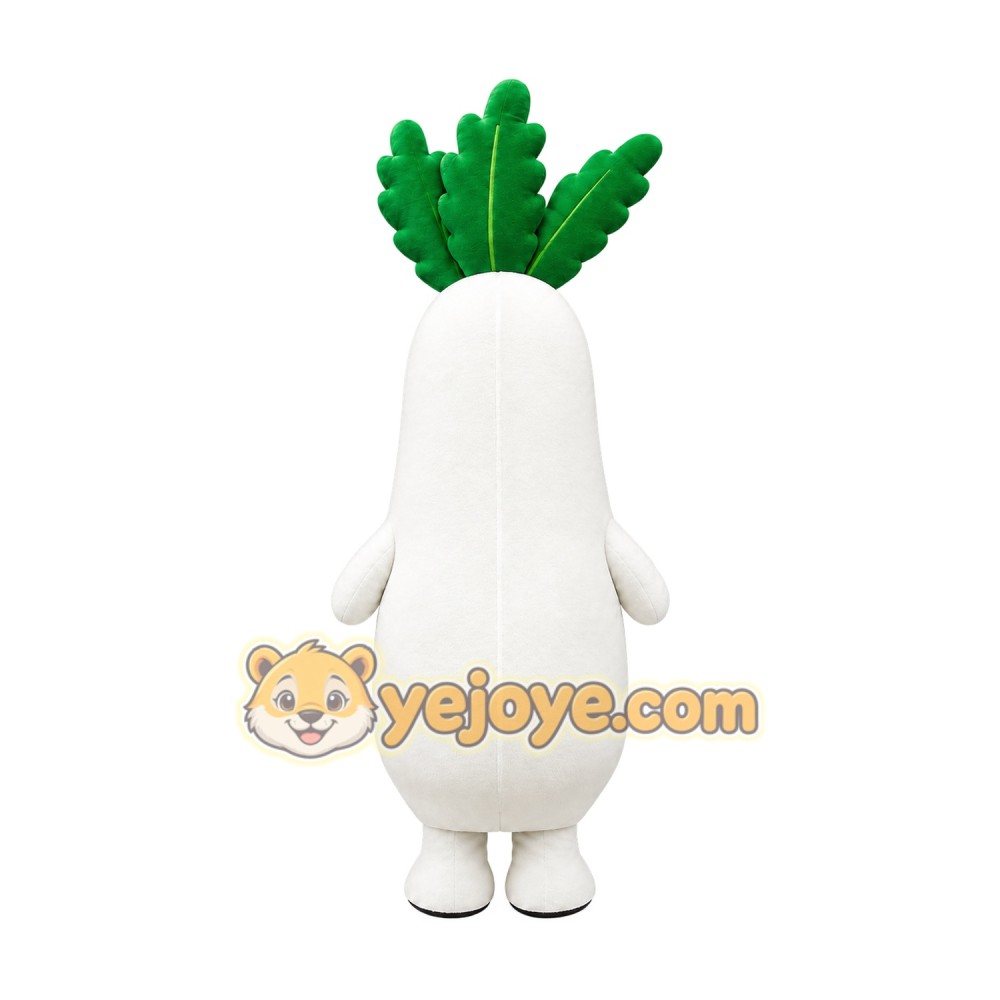Radish Mascot Costume for Adults Custom Logo Party Character Suit