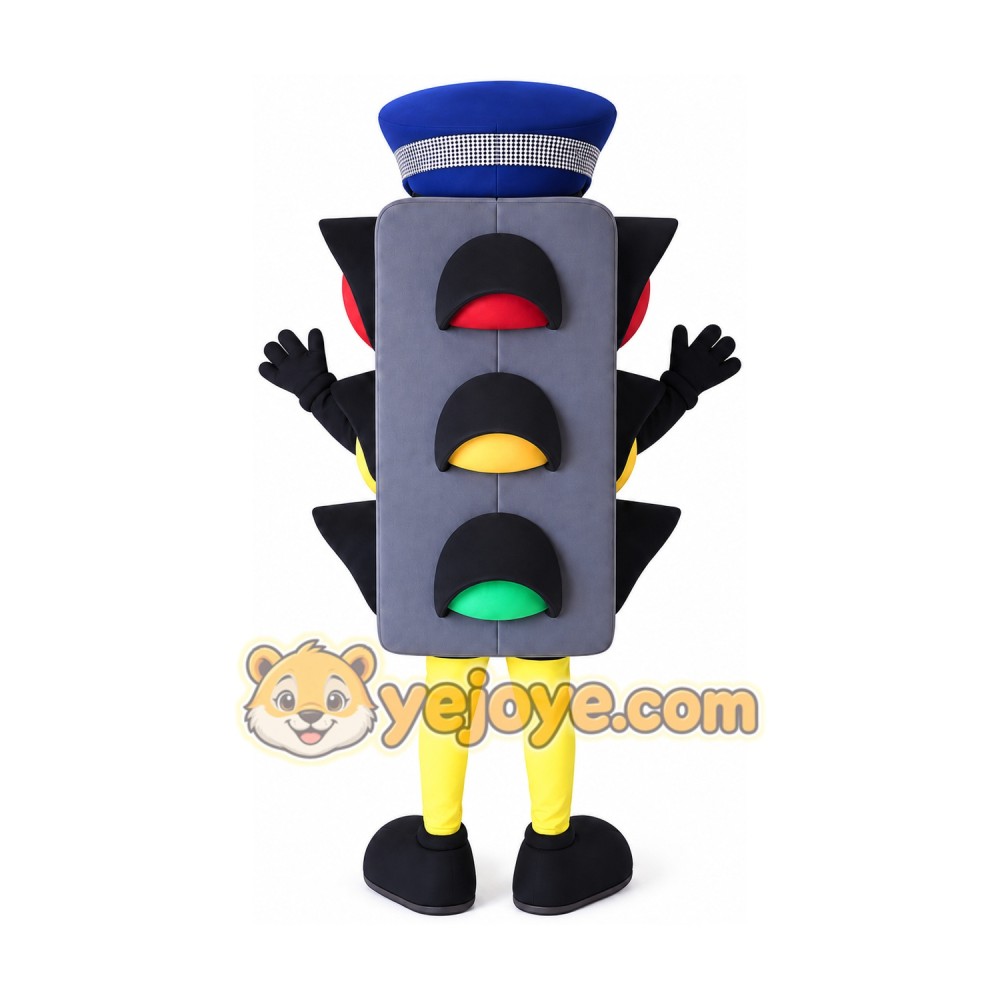 Traffic Light Mascot Costume for Adults Custom Logo Party Character Suit