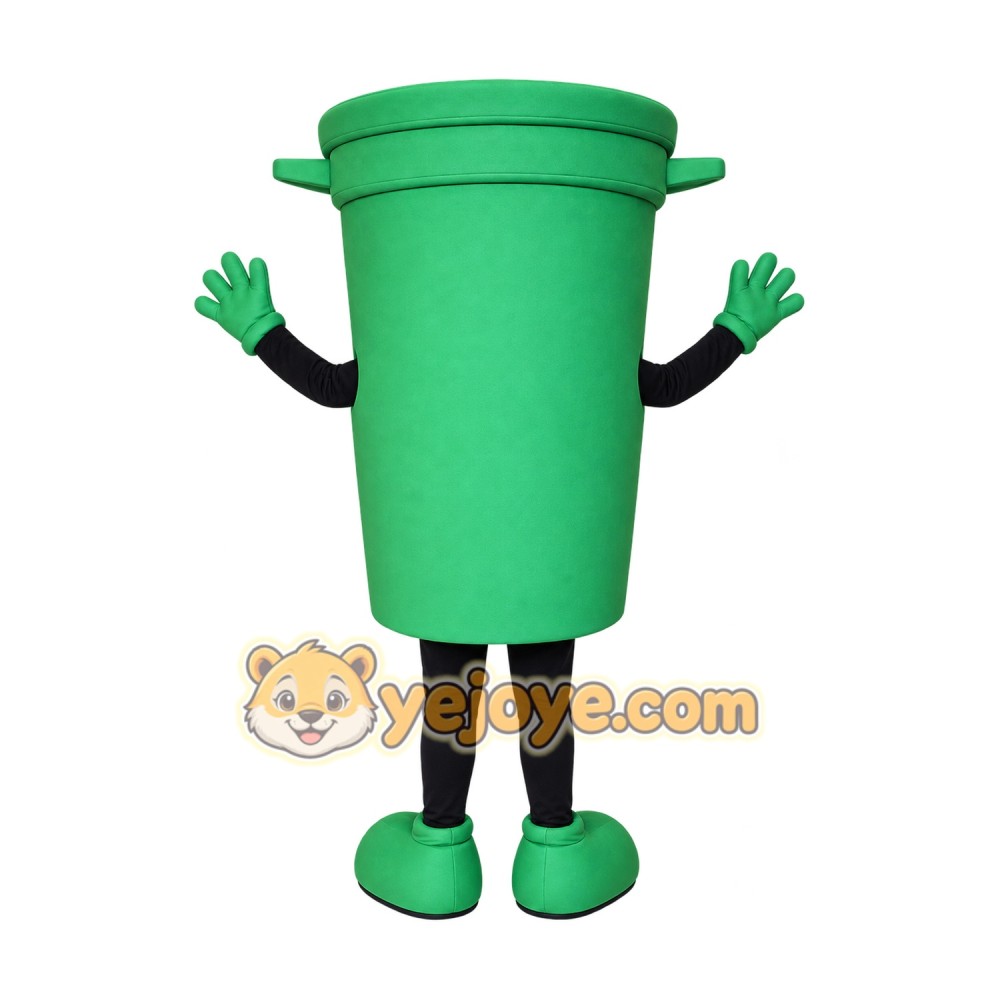 Trash Can Mascot Costume for Adults Custom Logo Party Character Suit