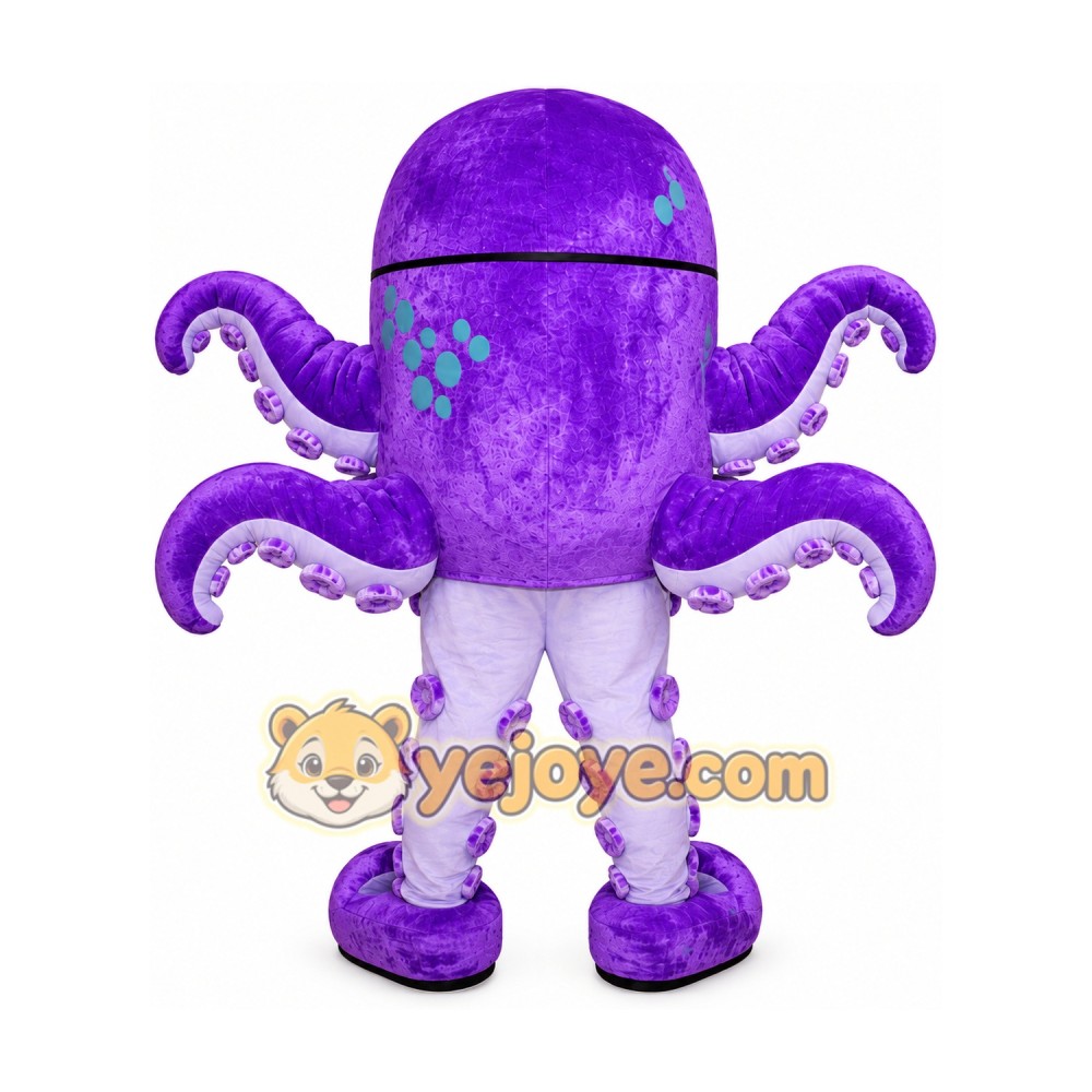 Octopus Mascot Costume for Adults Custom Logo Party Character Suit