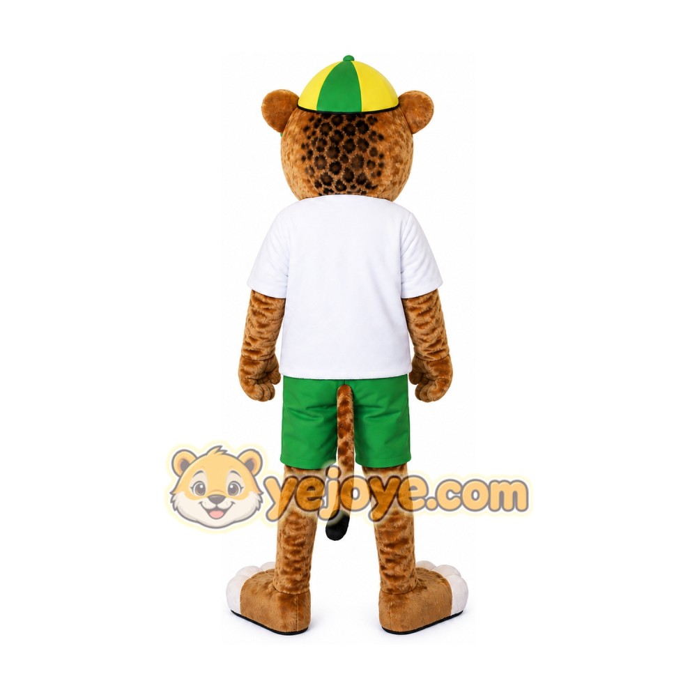 Spotted Leopard Mascot Costume for Adults Custom Logo Party Character Suit
