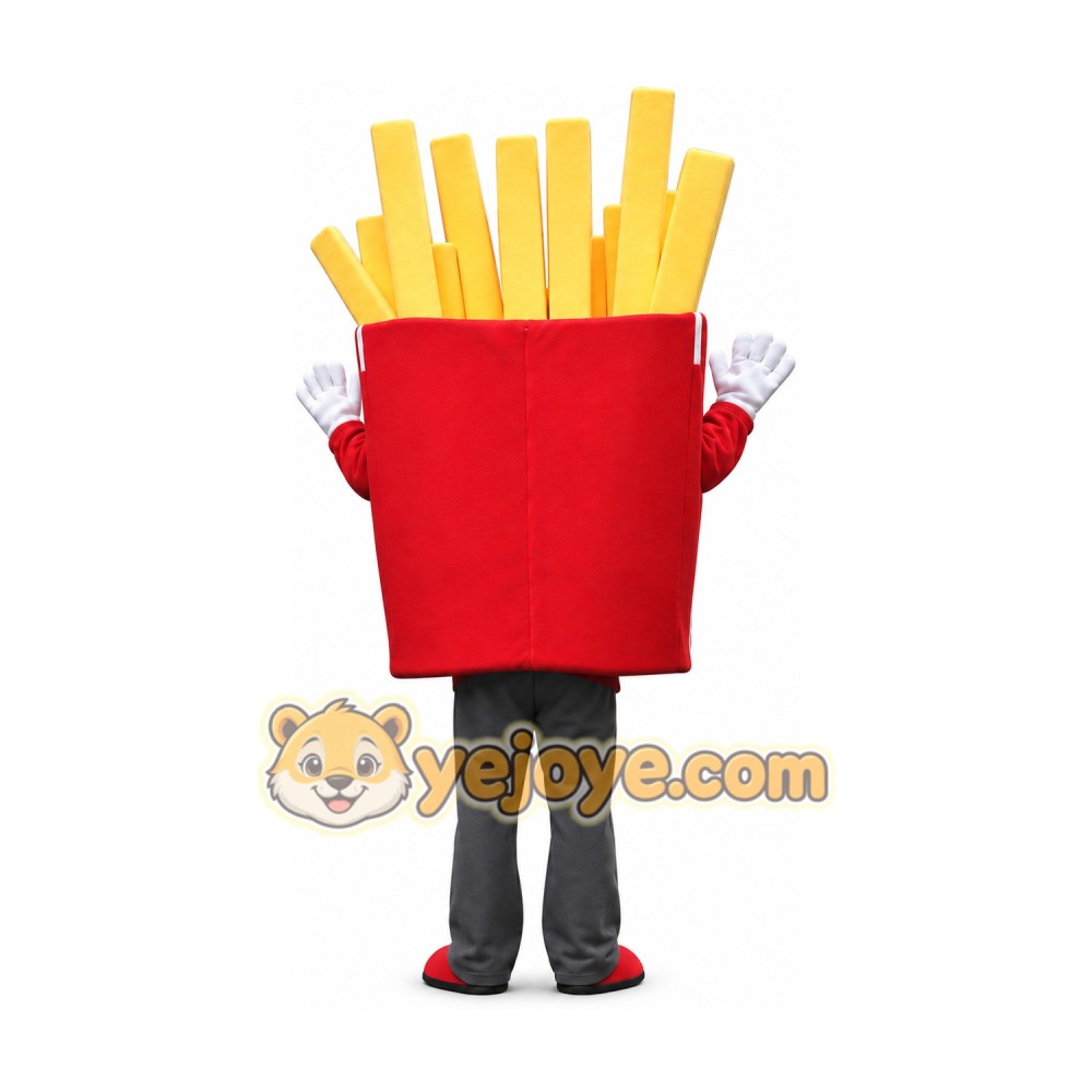 Fries Mascot Costume for Adults Custom Logo Party Character Suit Fries Mascot Costume for Adults Custom Logo Party Character Suit