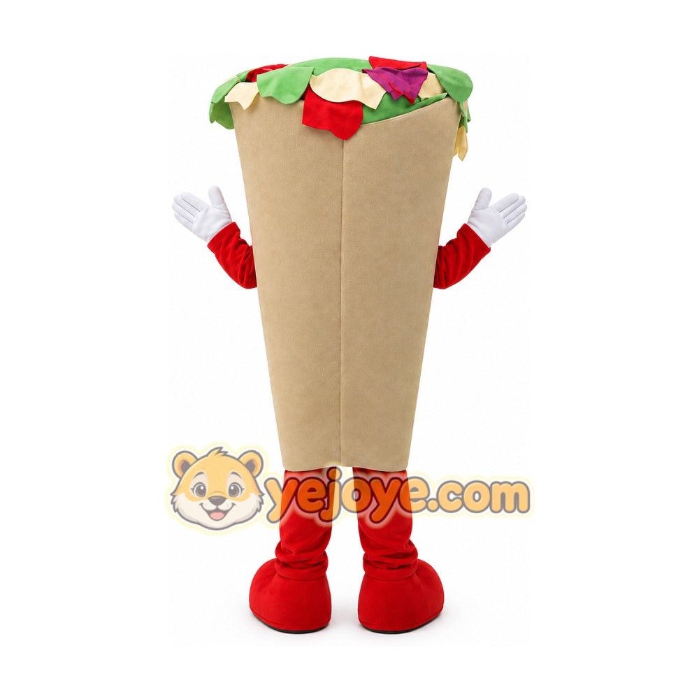 Taco Mascot Costume for Adults Custom Logo Party Character Suit