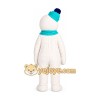 Snowman Mascot Costume for Adults Custom Logo Party Character Suit