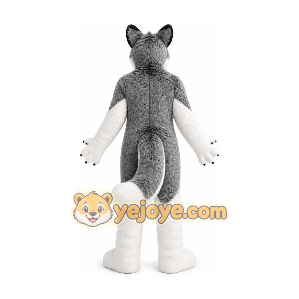 Wolf Mascot Costume for Adults Custom Logo Party Character Suit