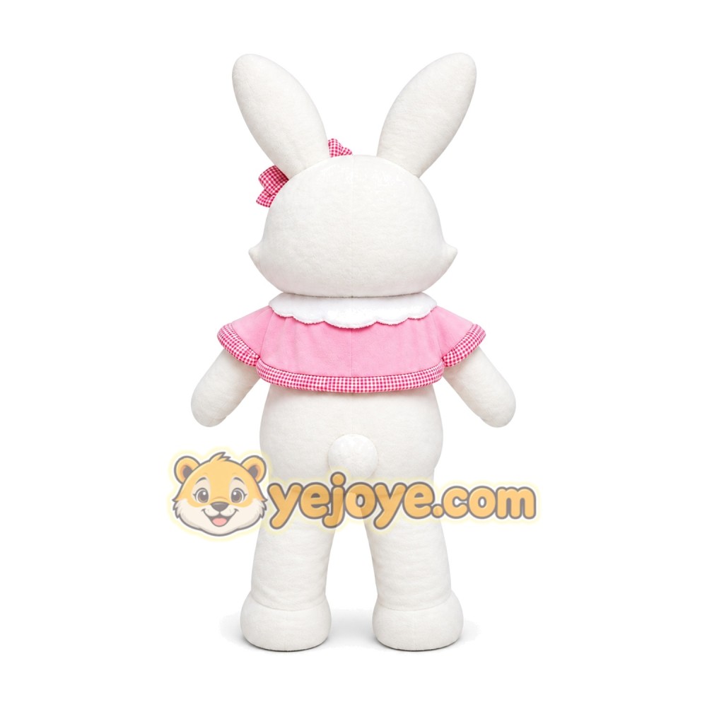 Rabbit Mascot Costume for Adults Custom Logo Party Character Suit
