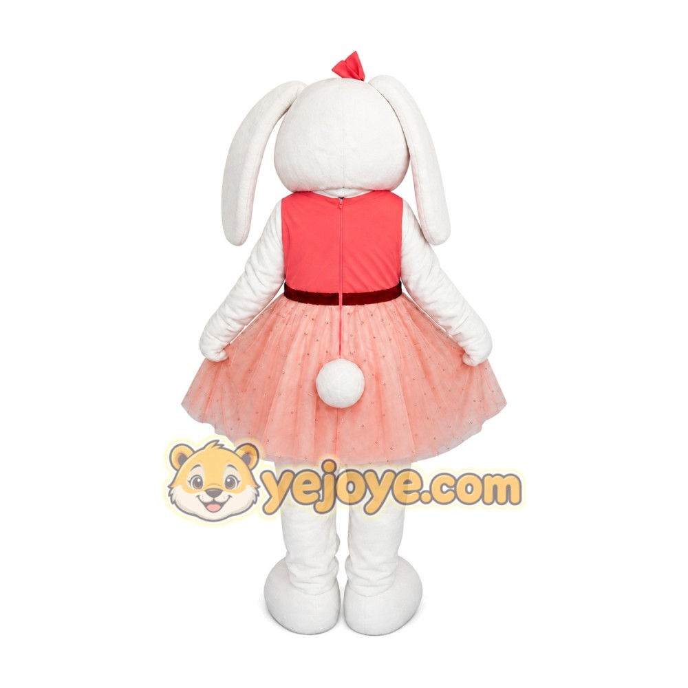 Bunny Mascot Costume for Adults Custom Logo Party Character Suit