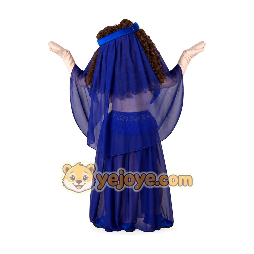 Princess Jasmine Mascot Costume for Adults Custom Logo Party Character Suit