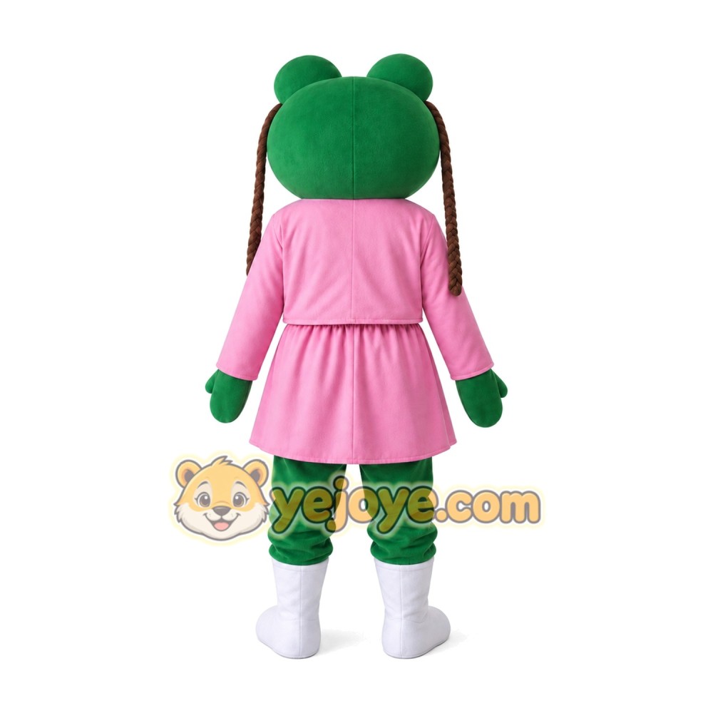 Frog Mascot Costume for Adults Custom Logo Party Character Suit