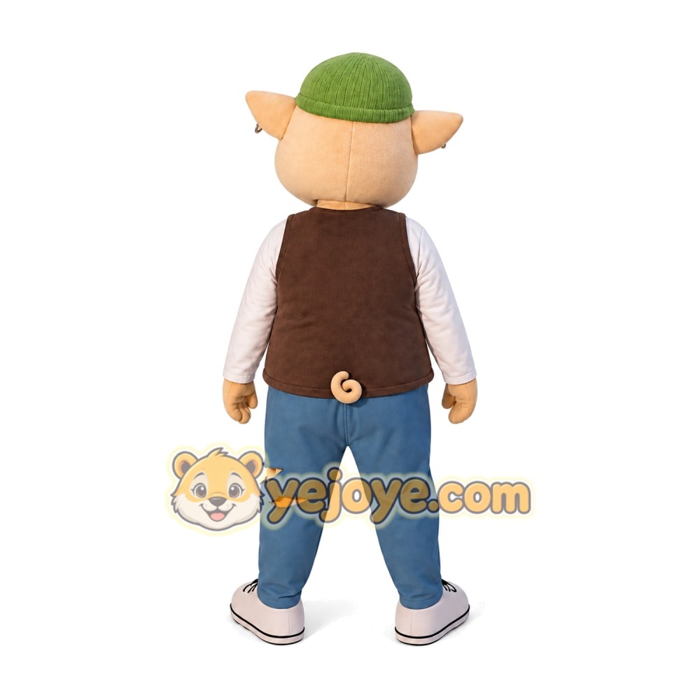 Pig Mascot Costume for Adults Custom Logo Party Character Suit