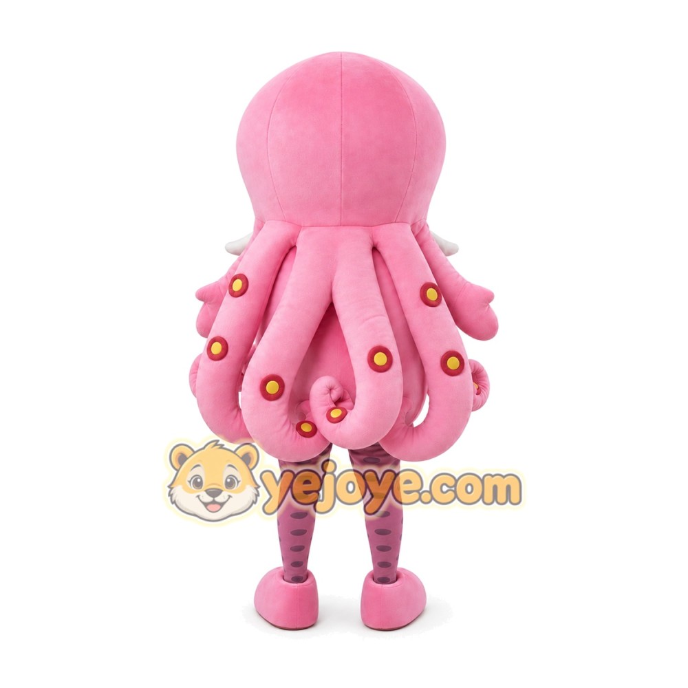 Octopus Mascot Costume for Adults Custom Logo Party Character Suit